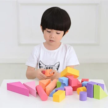 25 Adet EVA Köpük Yapı Taşları 3.5 cm Kalınlığında İstifleme Blokları oyuncak seti Çocuklar için Erken Eğitim