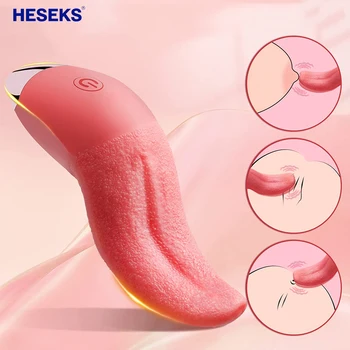 HESEKS Simülasyon Dil Yalama kadın için vibratör G Noktası Klitoral Stimülatörü Meme Masturbator Vibratörler Kadınlar İçin Seks Oyuncak