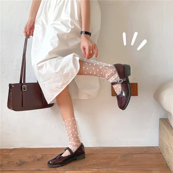 Kadın Çorap Yeni Moda Uzun Çorap Kızlar Sevimli Kalp İnce Şeffaf Kadın Moda Çorap Bayan Ayak Bileği Kız Çorap Kore Tarzı