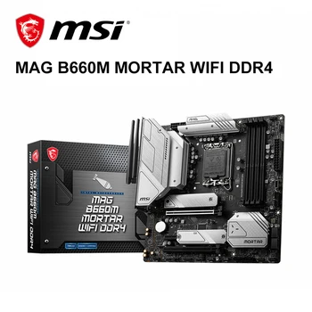 MSI Yeni MAG B660M HARÇ WIFI Anakart DDR4 Intel B660 4800 + MHz 128G USB 3.2 SATA M. 2 Desteği 12 gen LGA 1700 Mikro ATX CPU