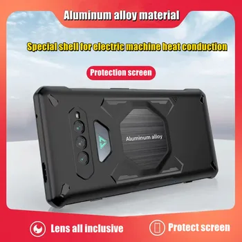 Isı dağılımı soğutma çantası Xiaomi BlackShark 4 4S 5 Siyah Köpekbalığı 5 Pro nefes içi Boş Delik Damla Direnci Sağlam Kapak