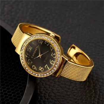2022 Yeni Kadın Saatler Lüks Marka Bilezik İzle Altın Gümüş Kadran Bayan Elbise Kuvars Saat Relojes Mujer Relogio Feminino