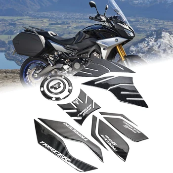 Yamaha TRACER 900 GT Tracer 900GT 2018-2020 Motosiklet 3D Karbon Fiber Gaz petrol Yakıt Tankı Pad Sticker Çıkartması Koruyucu Kapak