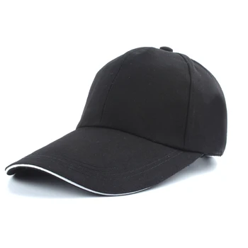 Erkekler Spor Siyah Kap Açık Büyük Vizör beyzbol şapkası Casquette Baba Şapka Tırmanma Koşu Yürüyüş güneş şapkaları Kadınlar İçin