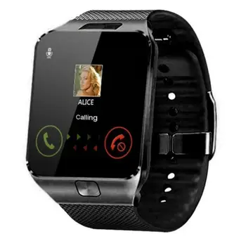 DZ09 akıllı saat Destek TF SIM Kart Bluetooth Akıllı Telefon Saatler Spor Spor Izci Kamera IOS Android İle Uyumlu