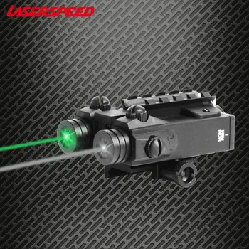Çift Işın Yeşil ve IR Lazer Sight Kızılötesi Gece Görüş Ayarlanabilir Darbeye Dayanıklı AR15 Avcılık Ekipmanları Silah lazer işaretçi