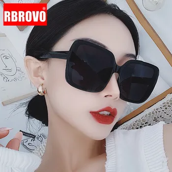 RBROVO Boy Güneş Kadınlar Vintage Kare güneş gözlüğü Kadın Marka Tasarımcı Gözlük Için Kadın / Erkek Ayna Oculos De Sol