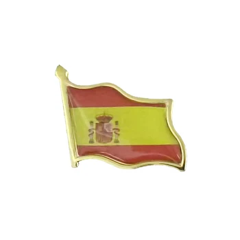 İspanya Ulusal Bayrak Broş Emaye Pimleri Kravat Tırnak Rozeti Sırt Çantası / Kravat / Yaka / Şapka