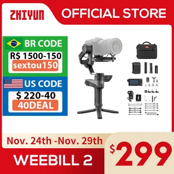 ZHIYUN Resmi Weebill 2 Gimbal Sabitleyici DSLR kameralar için El Sabitleyici Canon / Sony / Panasonic